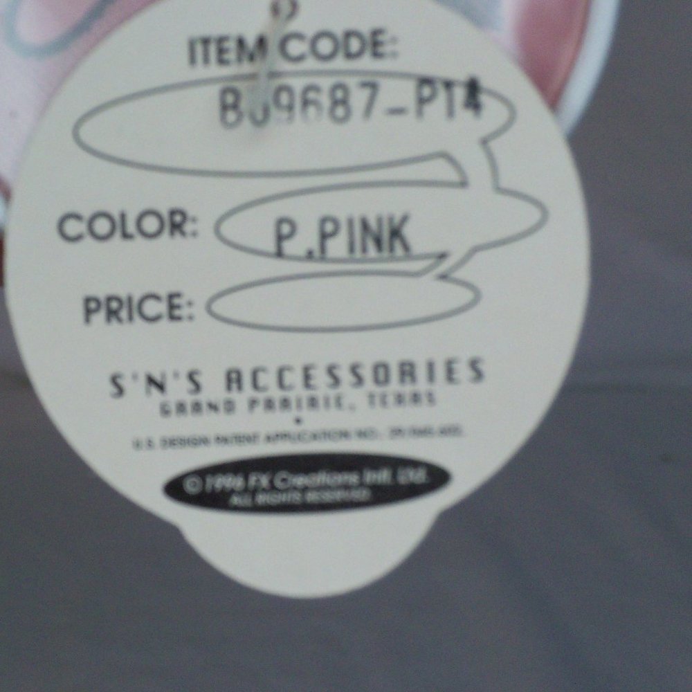 FX Creations Vinyl Pink Coin Purse Vintage 1996 NEW - Picture 3 of 3
